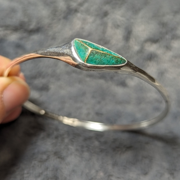 Silpada Sterling Silver Patina Encore Bangle Bracelet - Picture 2 of 6